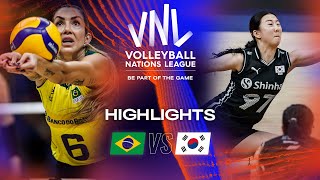 🇧🇷 BRA vs. 🇰🇷 KOR - Highlights Week 2 | Women's VNL 2023