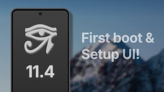 CrDroid 11 (Android 15) First boot & Setup UI!