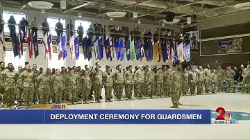 Deployment ceremony held for Alaska Army National Guardsmen