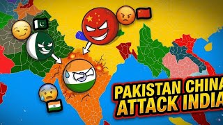 🇮🇳 India vs 🇵🇰 Pakistan + 🇨🇳 China 😱 Powerful Attack on India [Epic Country War] 