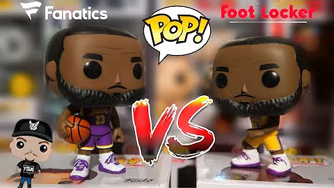 LEBRON JAMES FUNKO POP LAKERS FANATICS VS FOOTLOCKER EXCLUSIVE UNBOXING REVIEW COMPARISON #NBA