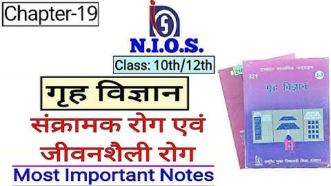 NIOS | Class-10/12 | Home Science | Chapter-19