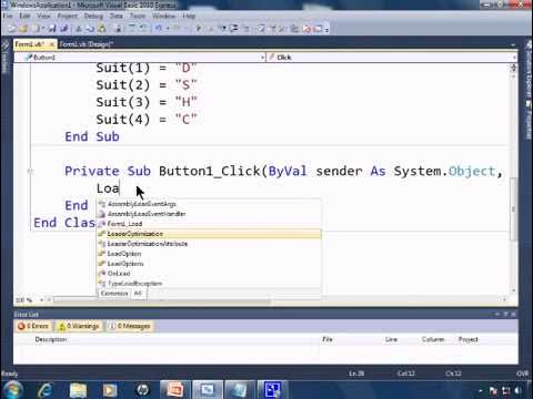 Visual Basic 2010 Express Tutorial 14 Making A Multidimensional Array ...