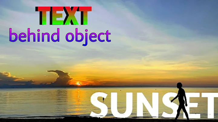 How to make text behind object | VN video editor | How to make text template