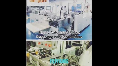Highly automatic paper bag handles making and pasting machine