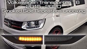 VW TRANSPORTER T6 DYNAMIC SEQUENTIAL LED SIDE REPEATERS INDICATORS UPGRADE SMOKED TINTED