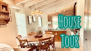 HOUSE TOUR through the family country house • Rustic furniture and decoration in a stone house