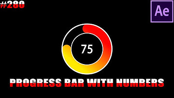 Progress bar with numbers - After Effects tutorial
