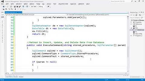 6  مشروع إدارة المبيعات بلغة سي شارب و SQL Server   إنشاء DataAccessLayer  الجزء3    YouTube