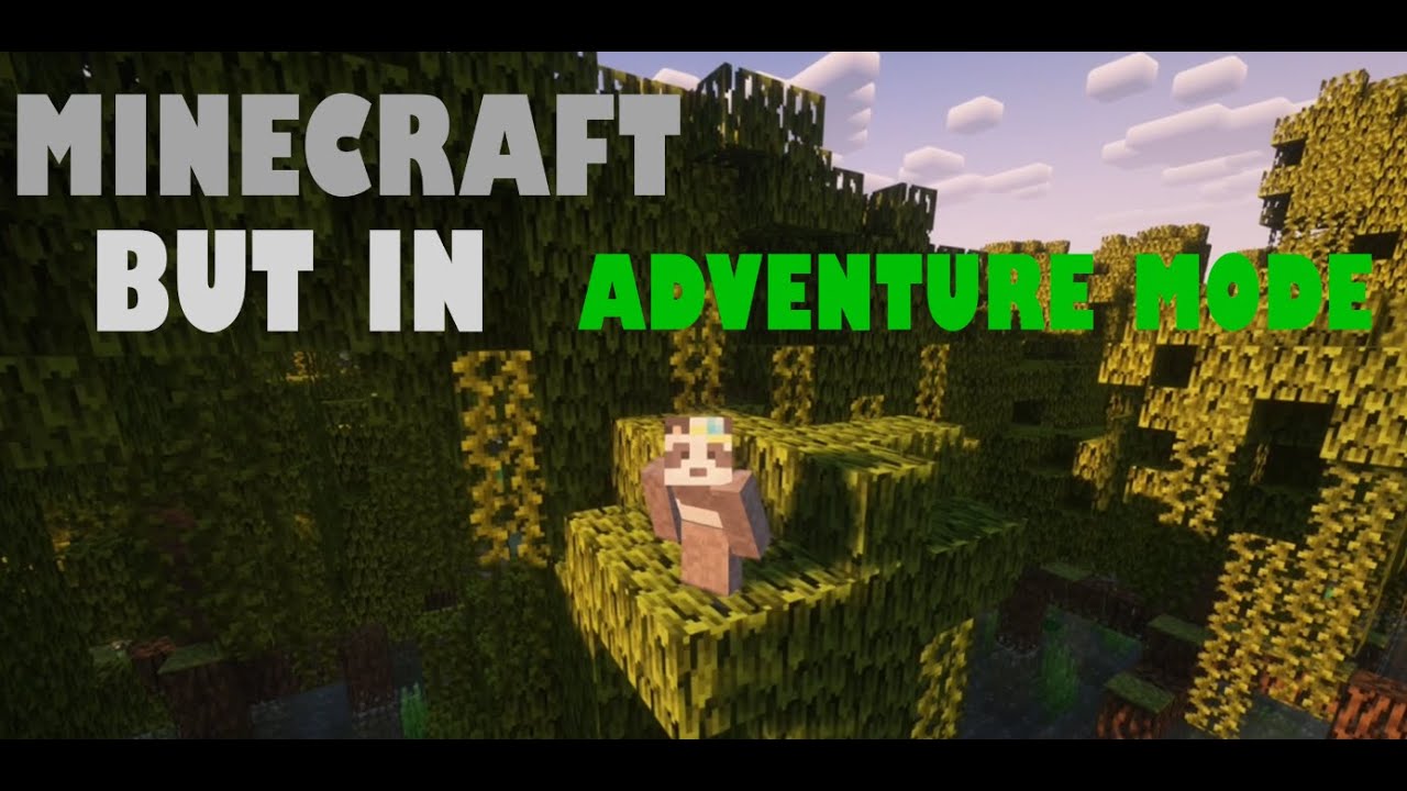 I Played Minecraft In Adventure Mode! - YouTube