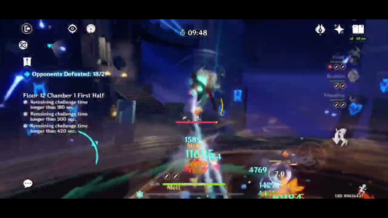 2.8 Abyss 12-1-1 Day 1 speedrun 19s