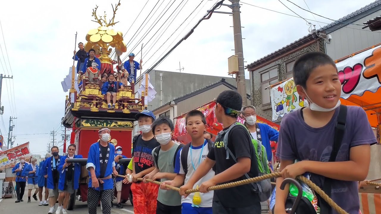 氷見祇園祭り 22年 御座町曳山巡行 Youtube