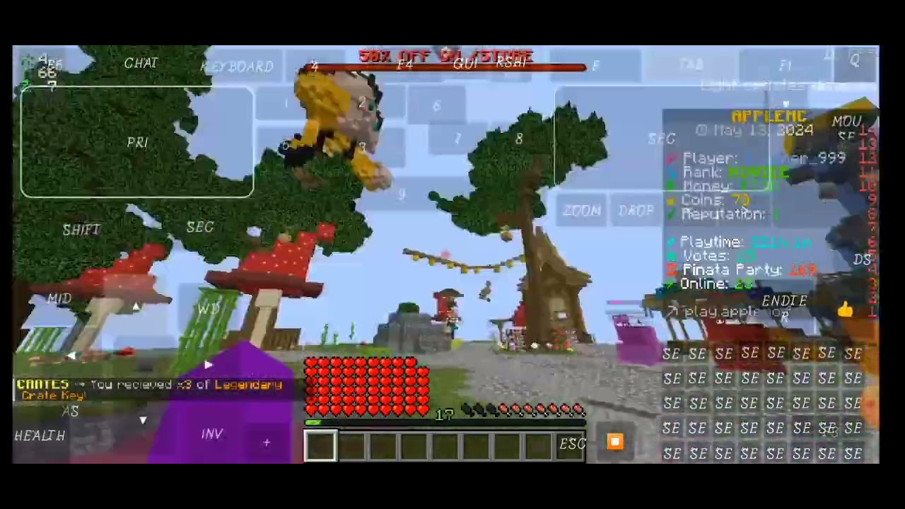 minecraft I open 1000+ legendry keys in apple MC server - YouTube