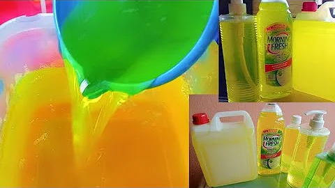 HOW TO MAKE QUALITY TRANSPARENT DISHWASHING LIQUID SOAP FOR SALE AND PERSONAL USE// #diy