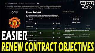 How to Make Renew Contract Objectives Easier in EA FC 24 Player Career Mode