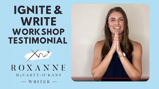 Ignite & Write Workshop - testimonial from Jessica McIlveen