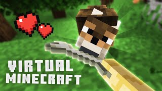 Surviving in Virtual Reality Minecraft!