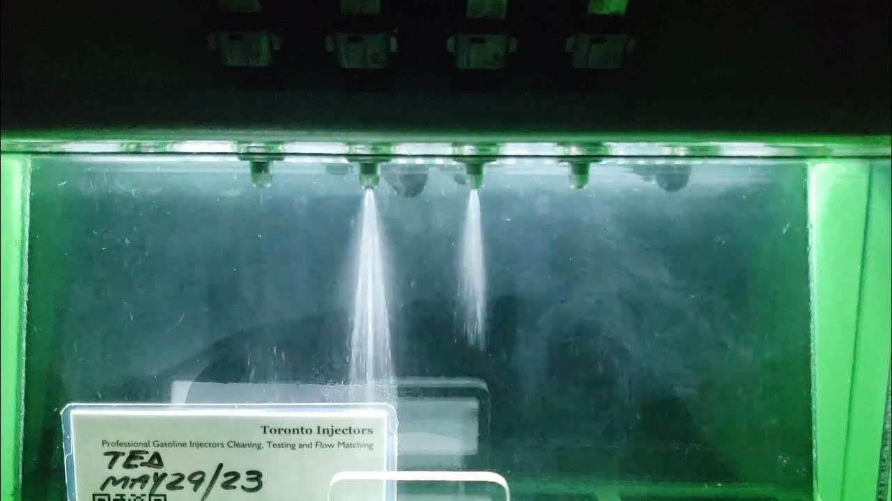 Honda bike Keihin injectors spray pattern test at Toronto Injectors