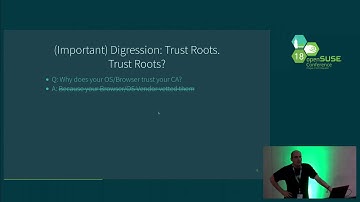 openSUSE Conference 2018 - Roadrunner: Securing services with LetsEncrypt