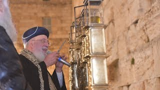 Forth Night of Chanukah at Western Wall - 2022 | הדלקת נר רביעי של חנוכה ברחבת הכותל המערבי - תשפ״ג