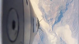 Flat Earth:  Rocket with 4 GoPro cameras reveals NASA space hoax!   Space is water.