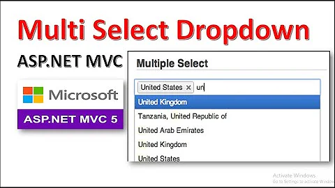 How to Create a Multi Select Dropdown List in ASP.NET MVC | C# | jQuery | Chosen Plugin