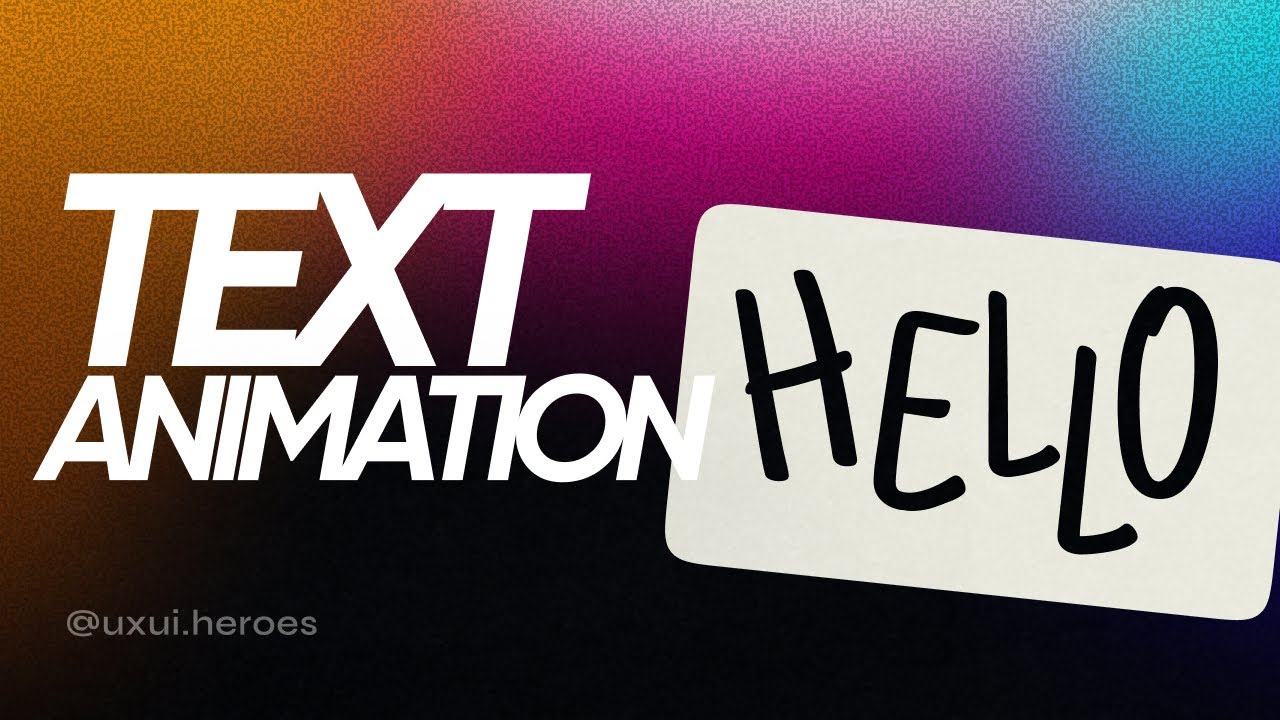 Creative text reveal animation in figma | Figma tutorial | Figma ...