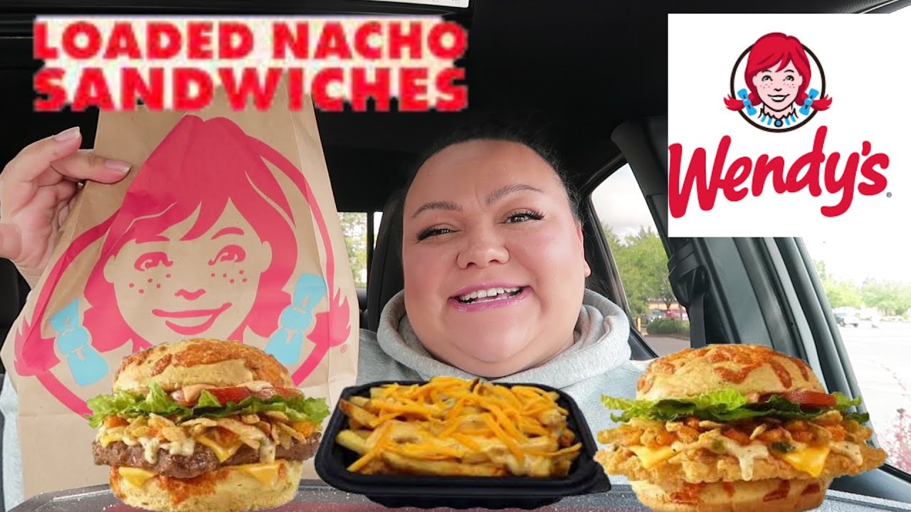 Trying Wendy's New Loaded Nacho Burger & Queso Fries