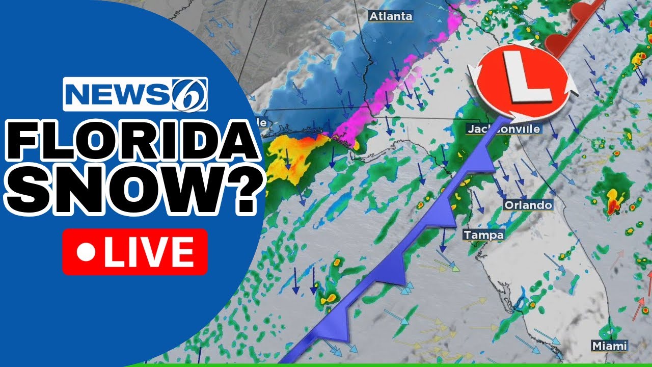 🔴NEWS 6 WEATHER LIVE AT 9:30 | Arctic Air BLASTS Into Florida. How Cold ...
