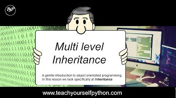 #6 Multilevel inheritance in Python - www.teachyourselfpython.com tutorial