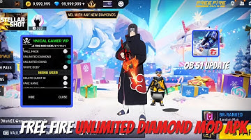 FREE FIRE NEW MOD MENU || UNLIMITED DIAMOND HACK || FF MOD MENU APK