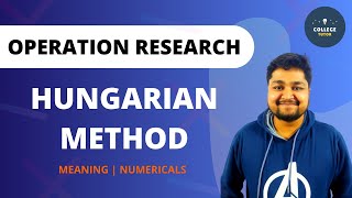 Hungarian Method | Assignment Problems | Operation Research | Study at Home with me