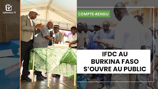 IFDC au Burkina Faso s’ouvre au public