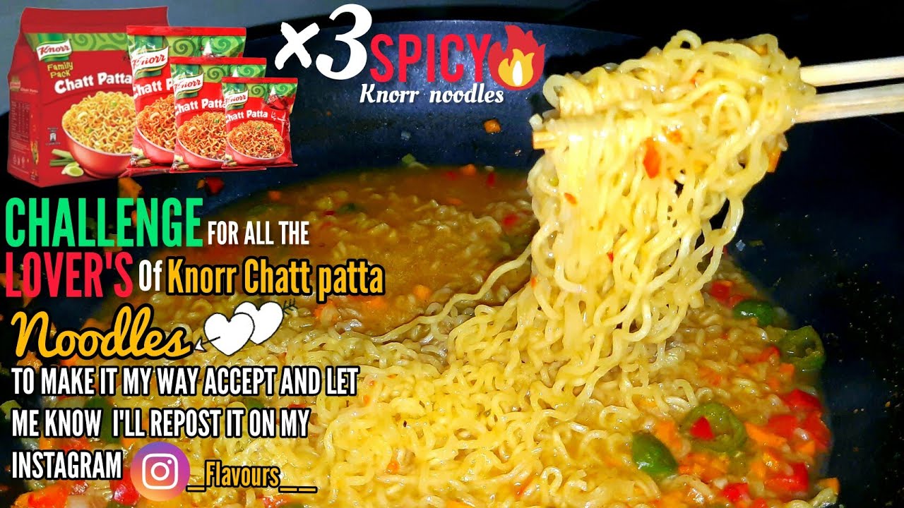 [Sub] Knorr chatt patta noodles Chinese style noodles challenge by