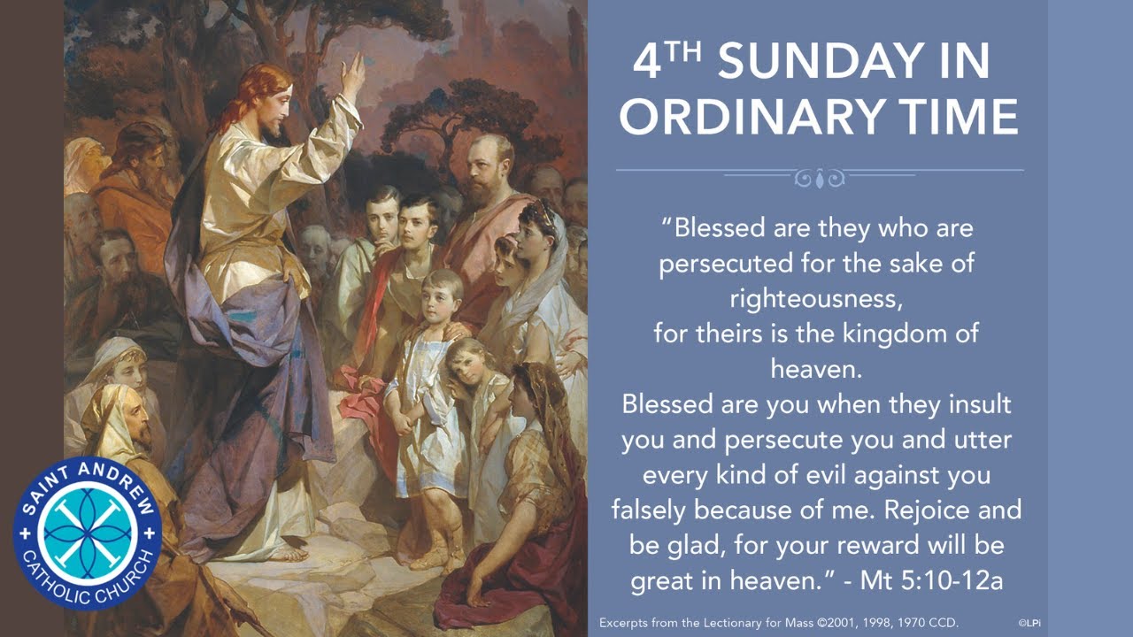 4th Sunday in Ordinary Time Vigil Mass, Saturday, January 28, 2023