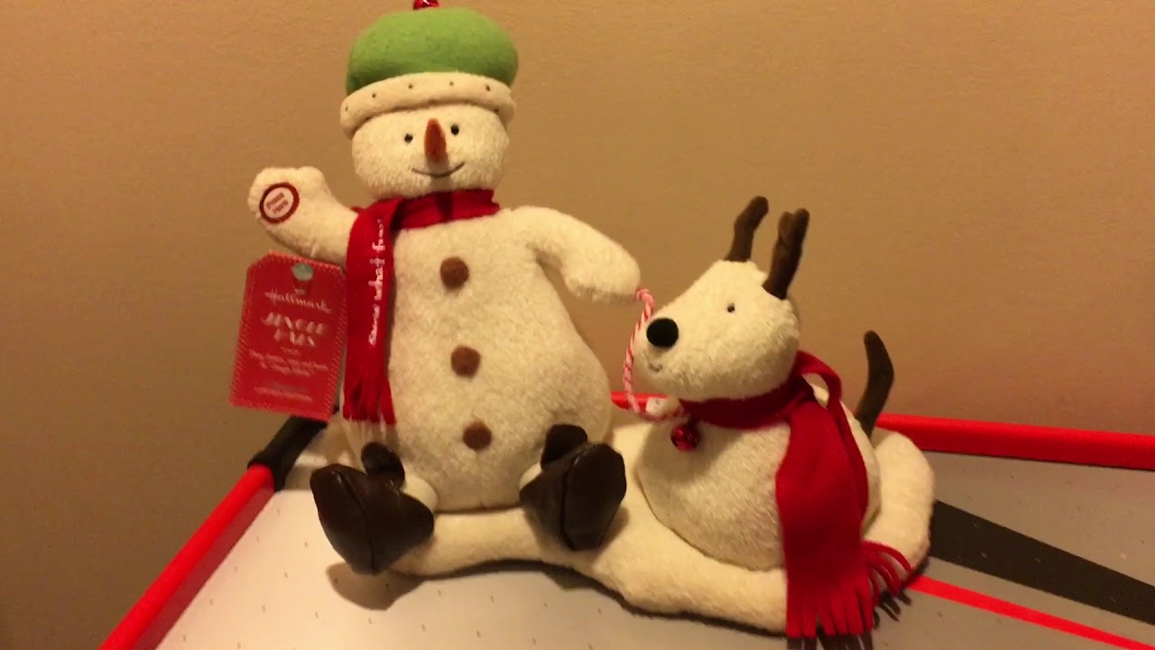 hallmark snowman and dog jingle pals