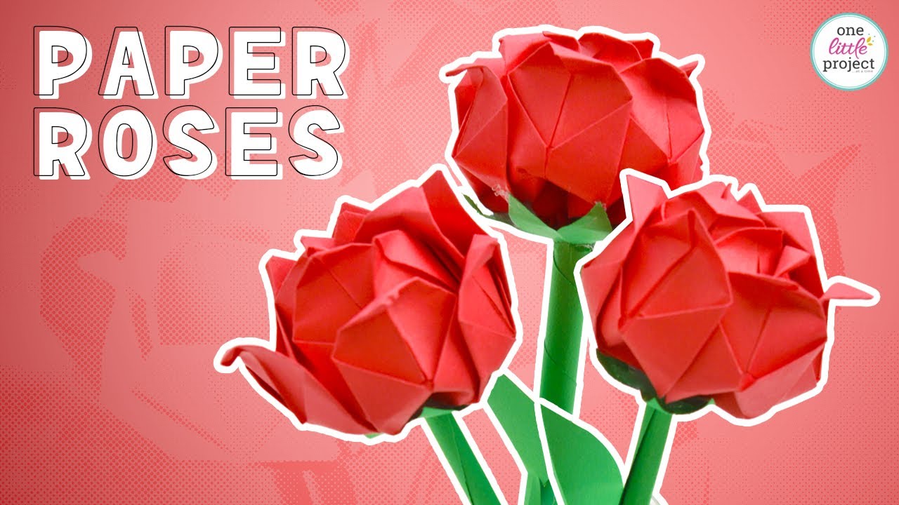 How to Make a Paper Rose  Easy DIY Paper Roses 