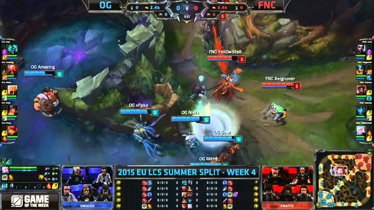 OG Amazing trying to Flank Fnatic