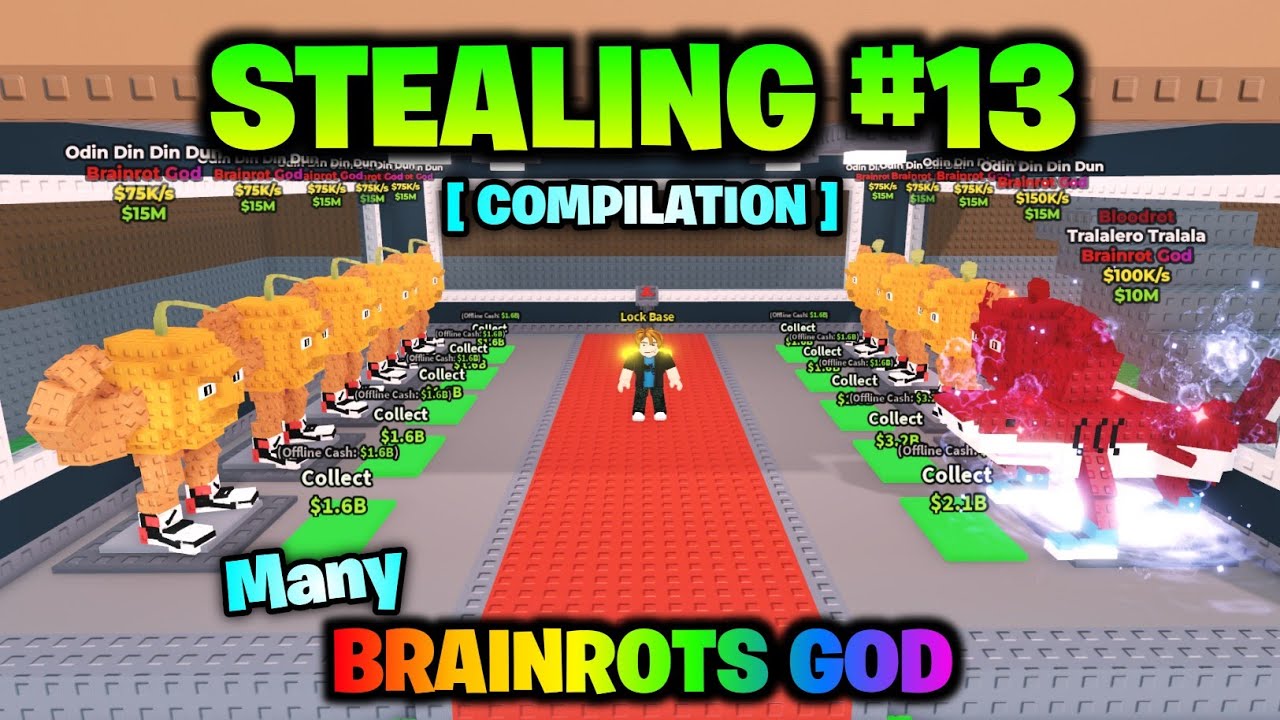 Roblox Steal a Brainrot Stealing Brainrots Compilation Part 13