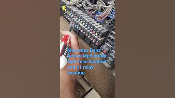 Mercedes Benz Actros Mp3 Break Light Fuse Location And K1Relay Location Part 3 Video 