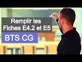  bts cg  remplir les fiches de situations professionnelles e42 et e5 exemple complet