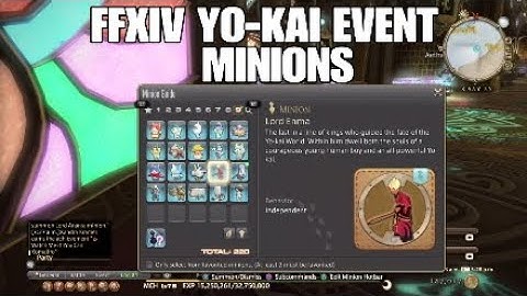 FFXIV YO-KAI EVENT NEW MINIONS