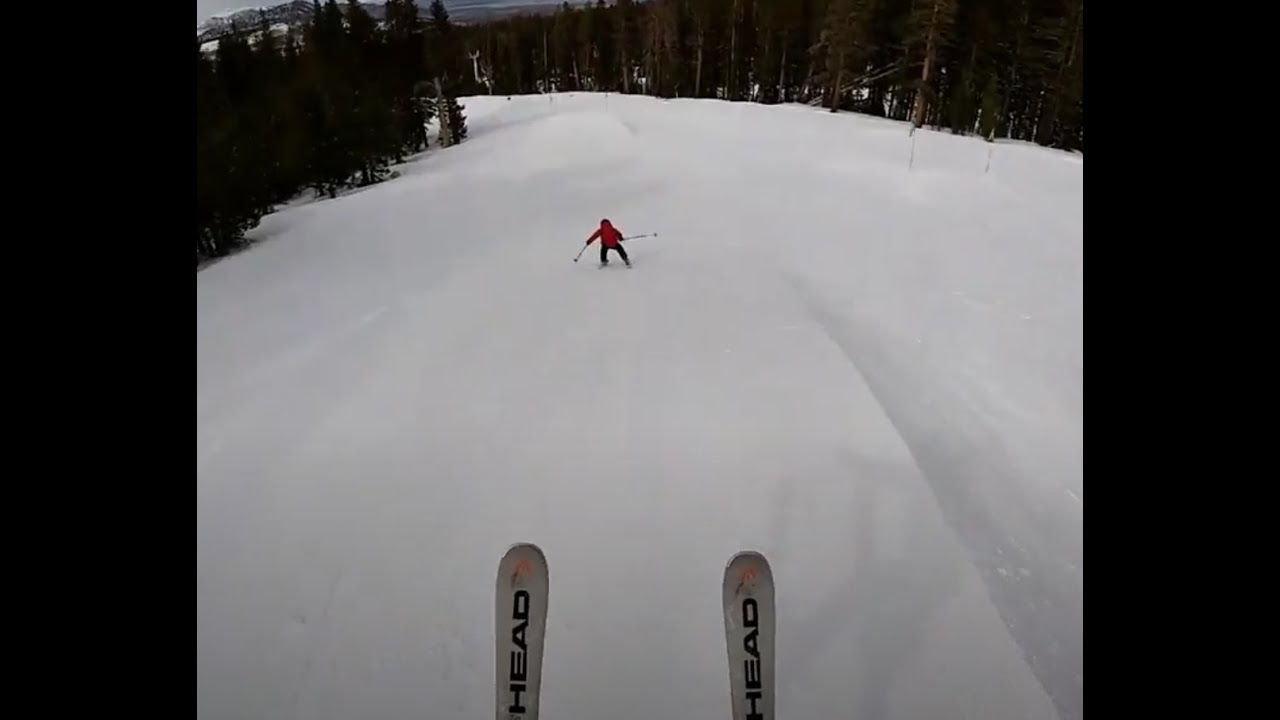 The fastest and the best skiing run at June mountain!