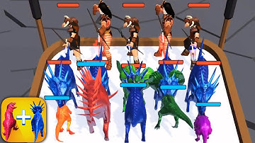 Dinosaur Merge Master Battle - Gameplay Walkthrough Part 2 (Android, iOS)
