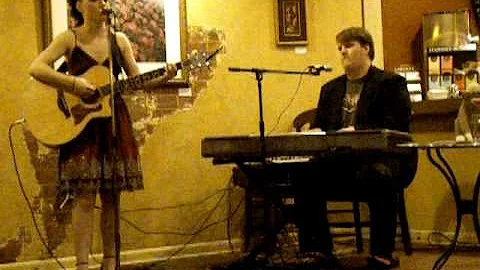 Tabitha Cox perfoming "anywhere but here" live at ...