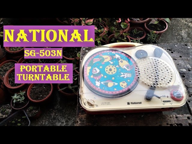 National SG-503N Portable Turntable - YouTube