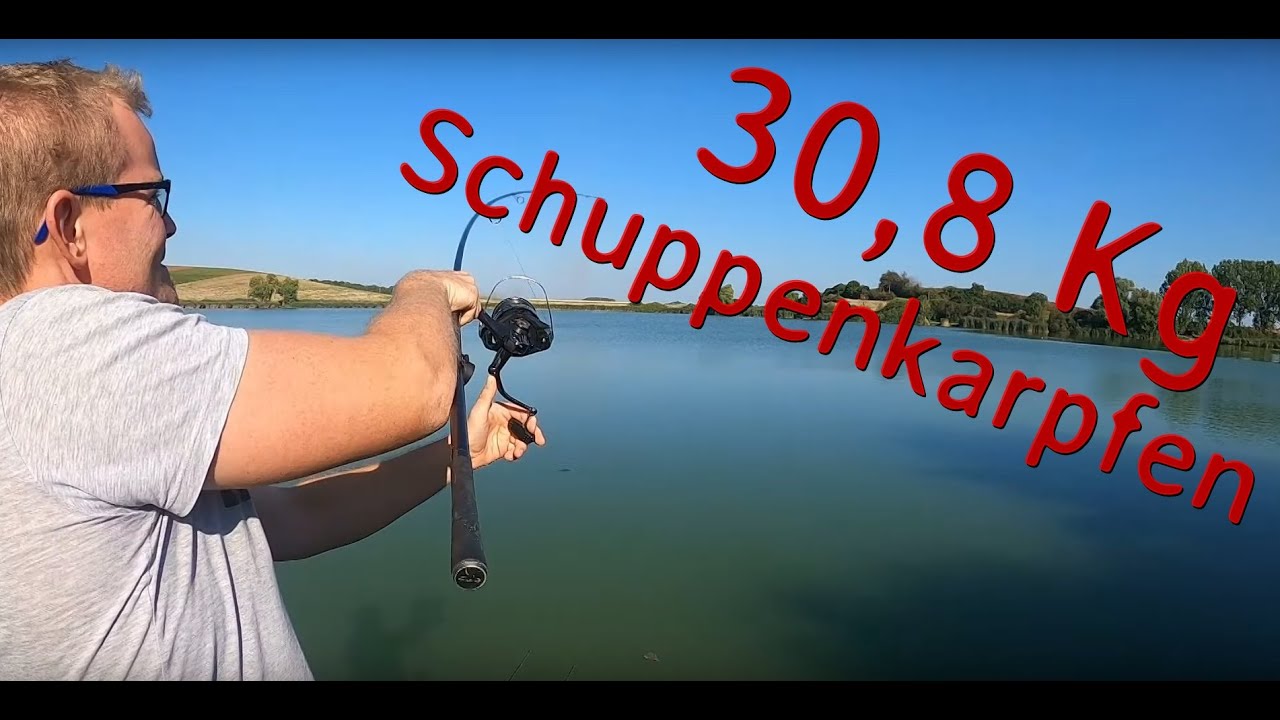 Karpfenangeln am Etang du Moulin in Frankreich - 30,8Kg Schuppenkarpfen