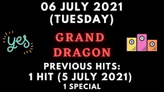 Foddy Nujum Prediction for Grand Dragon 4D - 06 July 2021 (Tuesday)