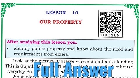 || class 2 EVS|| Lesson -10 Our property|| #class2evs #class2 #class2nd 