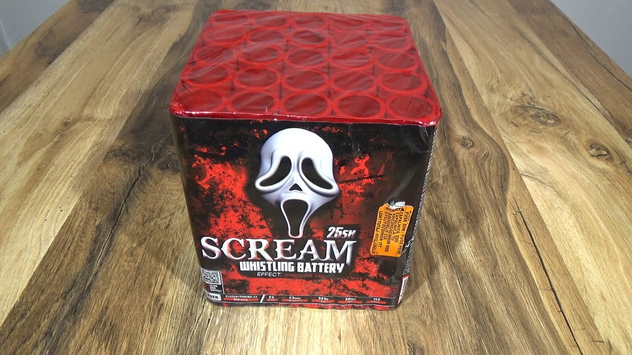 Scream Whistling Battery : Klasek : C2525SC14 : 25 shots : 25 mm - YouTube